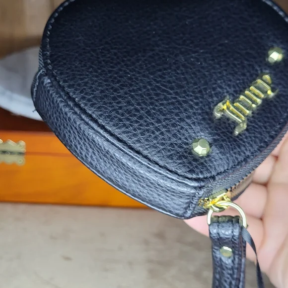 Juicy Couture Black Heart-Shaped Wristlet - Picture 14 of 14